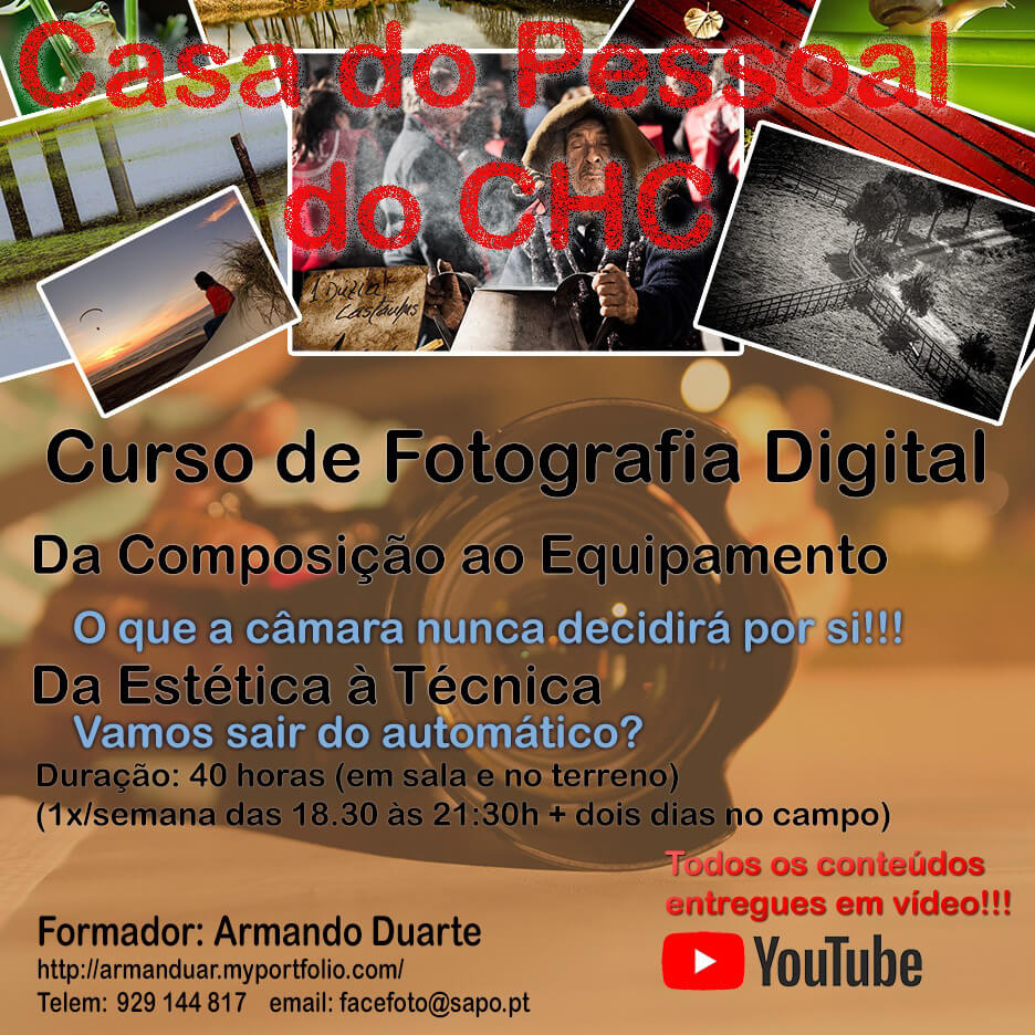 Curso de Fotografia Digital - Desconto Sócios da Casa do Pessoal CHC
